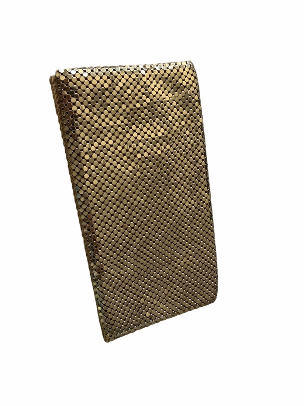 ✨Vintage Whiting & Davis Gold Metal Mesh Checkbook Holder ✨
